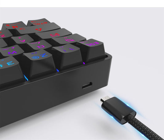 Wireless Mechanical Bluetooth Keyboard – PBT Keycaps & RGB Flair