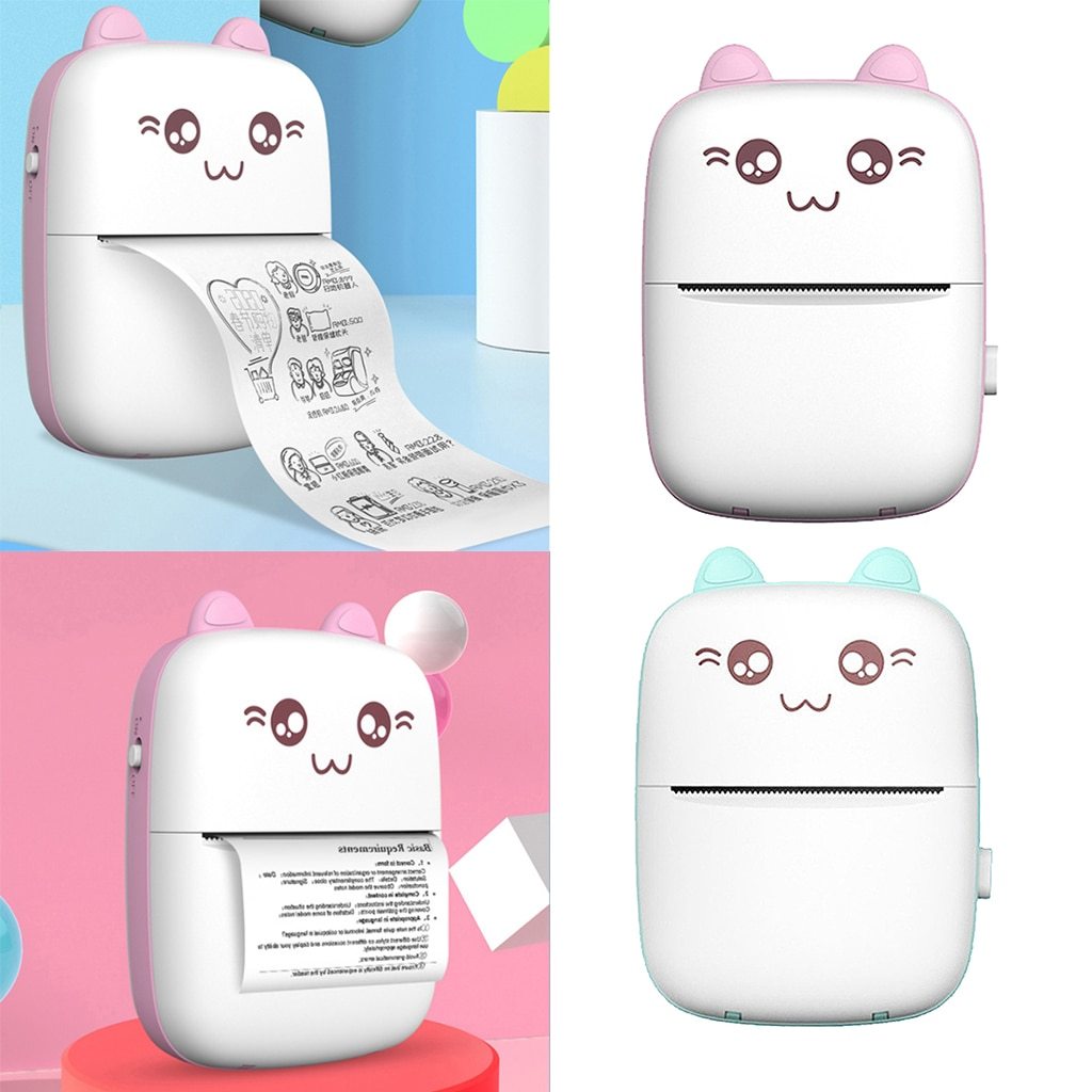 Mini Bluetooth Label Printer – Pocket-Sized Wireless Photo & Note Printer