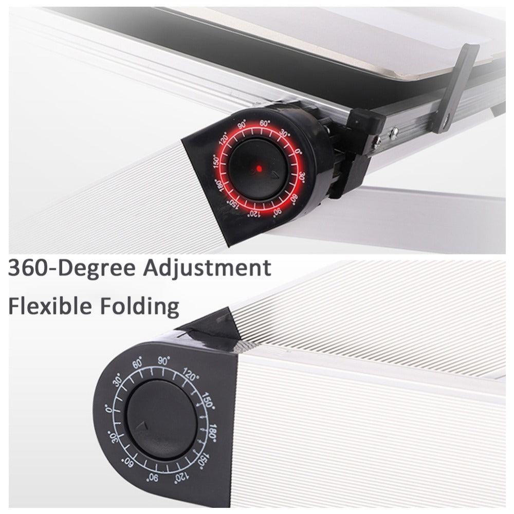 Foldable Ergonomic Laptop Stand – Adjustable Desk & Tablet Holder