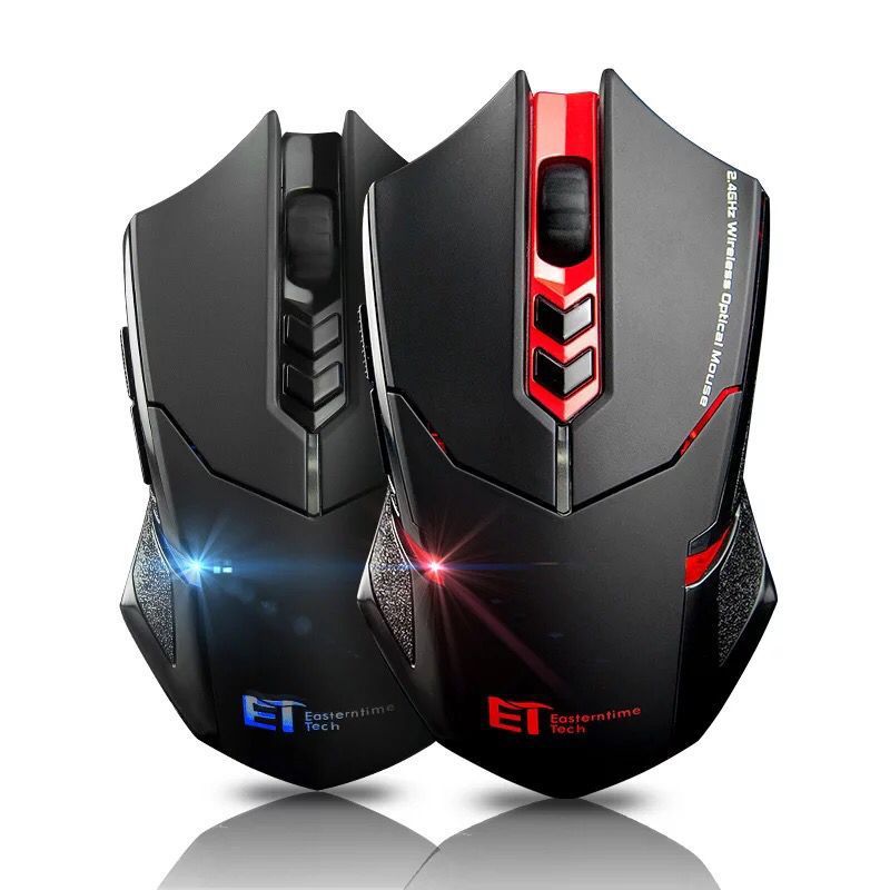 Silent Luminous Wireless Mouse – Power-Saving & Rechargeable