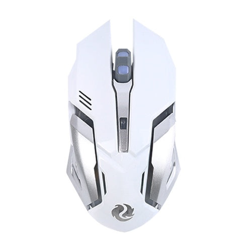 Silent Wireless Gaming Mouse – Rechargeable with Futuristic Design